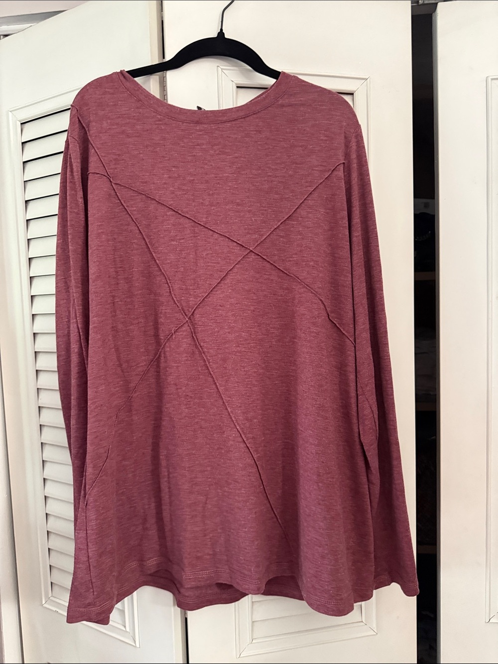 Relaxed Tunic Sweatshirt in Dusty Rose